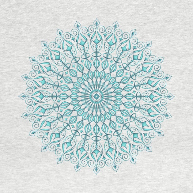 Aqua Mandala by juliagrifoldesigns